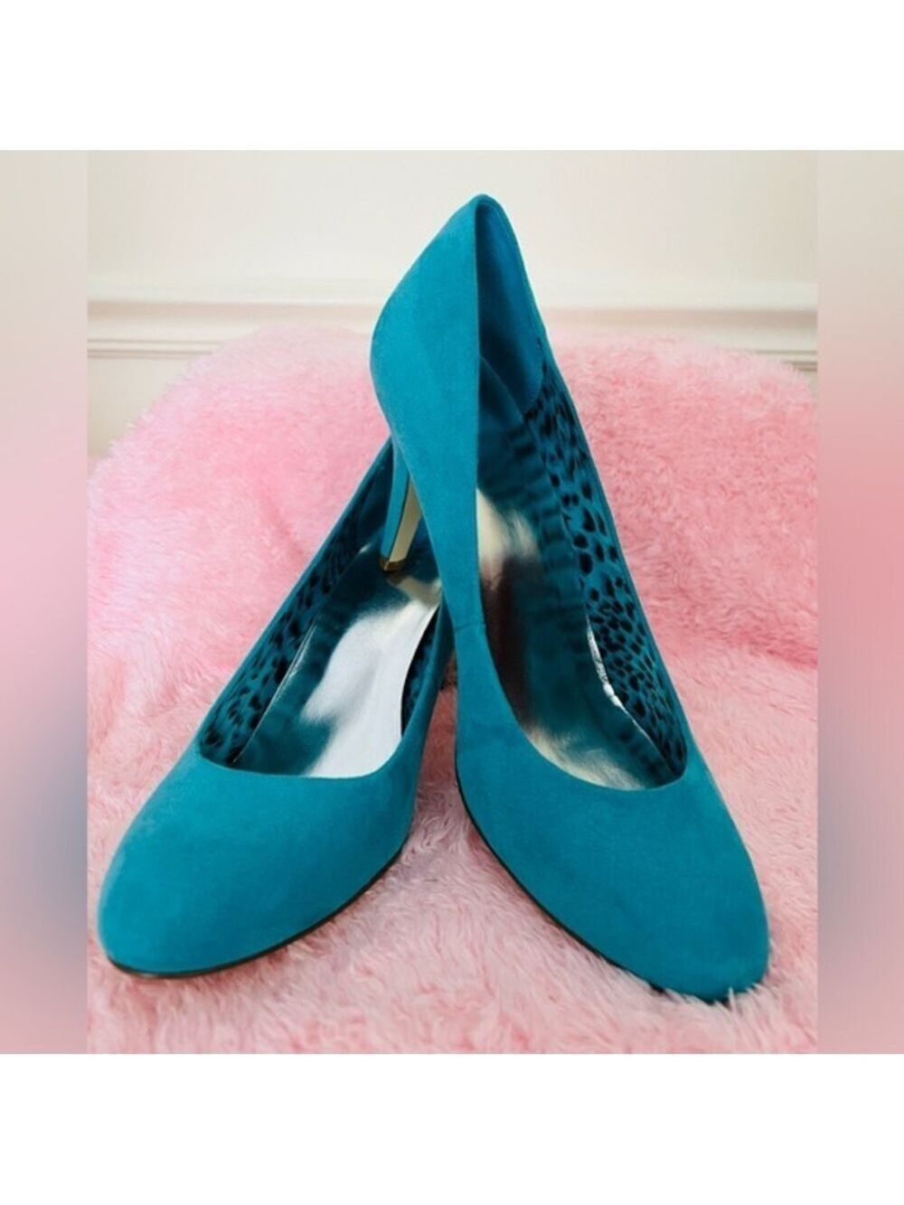 Style & Co Turquoise Suede Pumps Women's Size 9 - Picture 1 of 10
